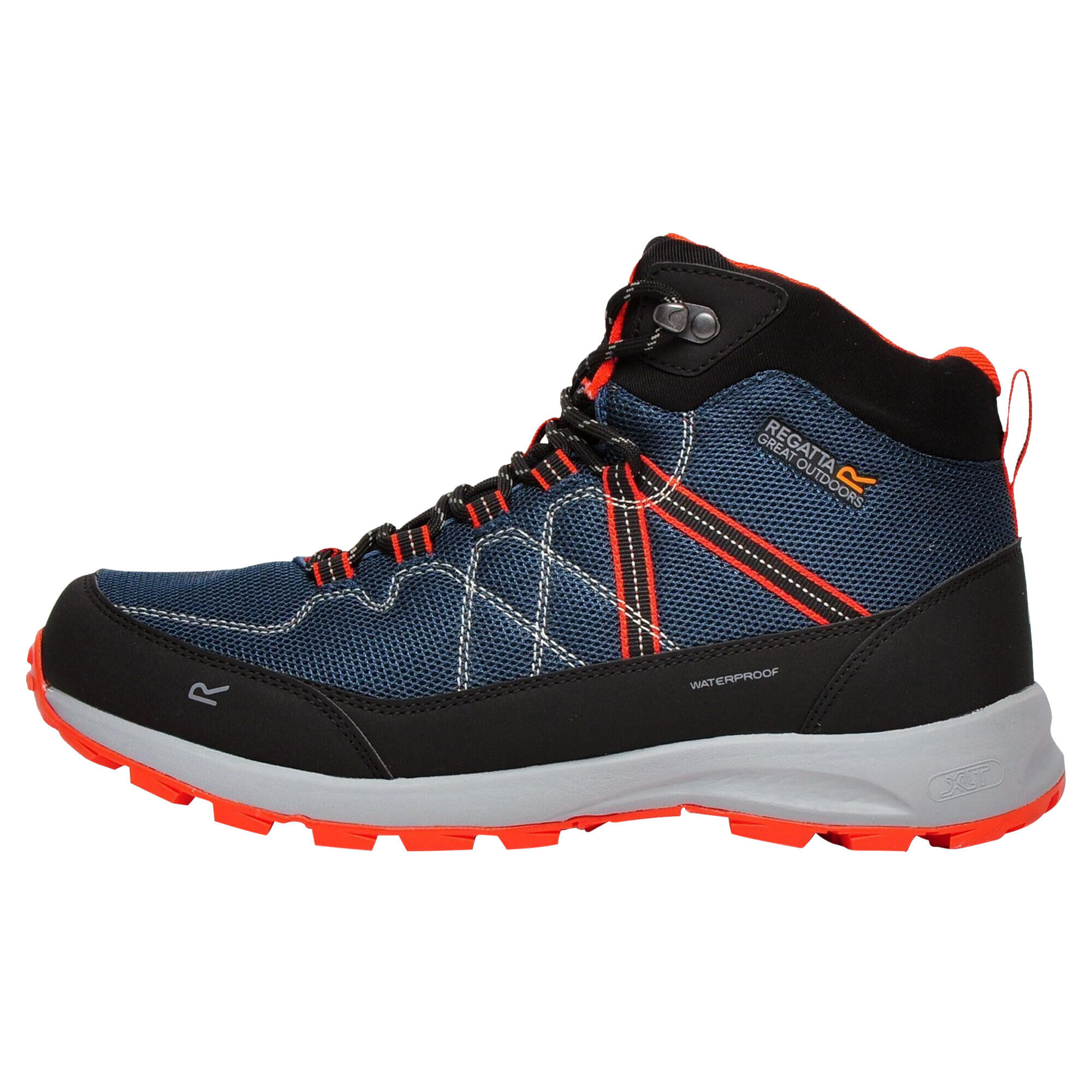 REGATTA Mens Samaris Lite Walking Boots (Moonlight Denim/Orange)