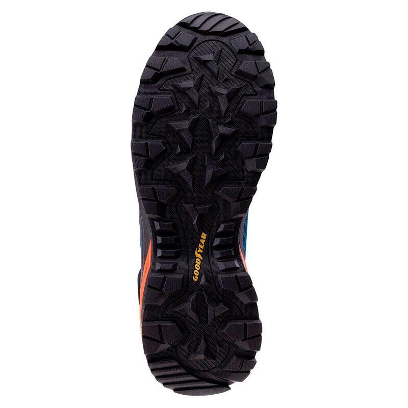 Scarpe Da Trekking Impermeabile Uomo Elbrus Endewa Poseidone Nero Aranciata