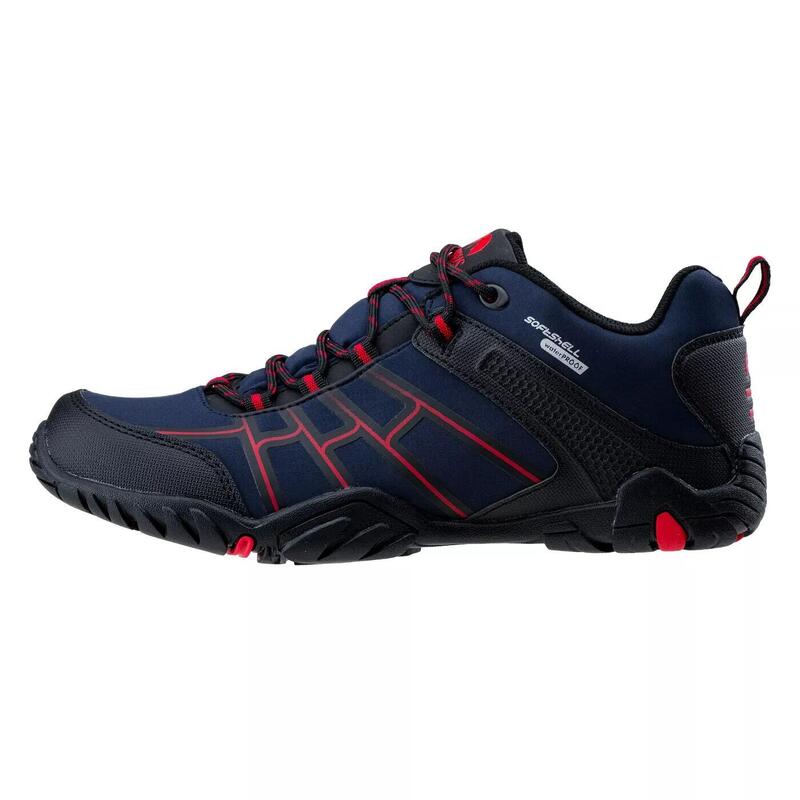 Scarpe Da Passeggio Uomo Elbrus Rimley Blu Abito Fiamma Scarlatta