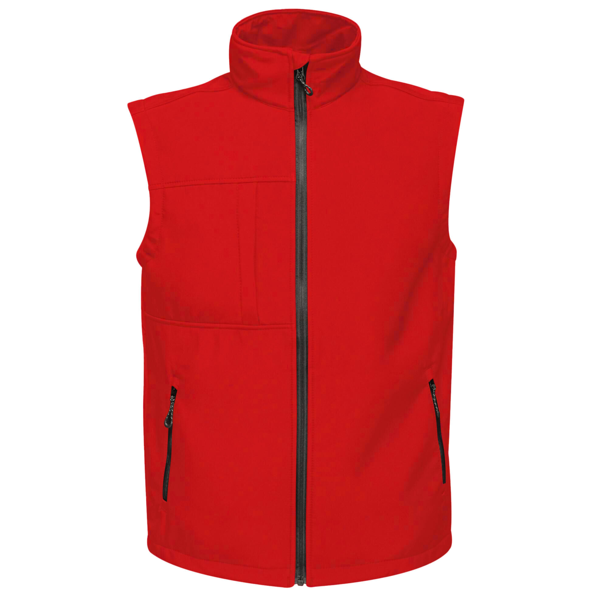 REGATTA Mens Octagon 3 Layer Printable Softshell Bodywarmer (Classic Red)