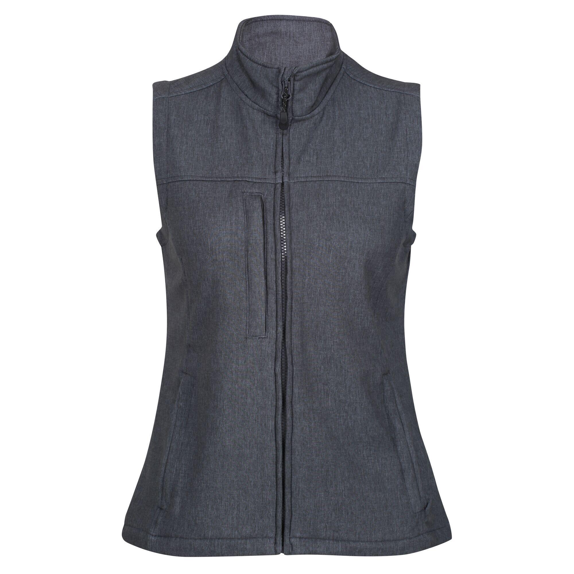 Womens/Ladies Flux Softshell Bodywarmer / Sleeveless Jacket (Water Repellent & 1/5