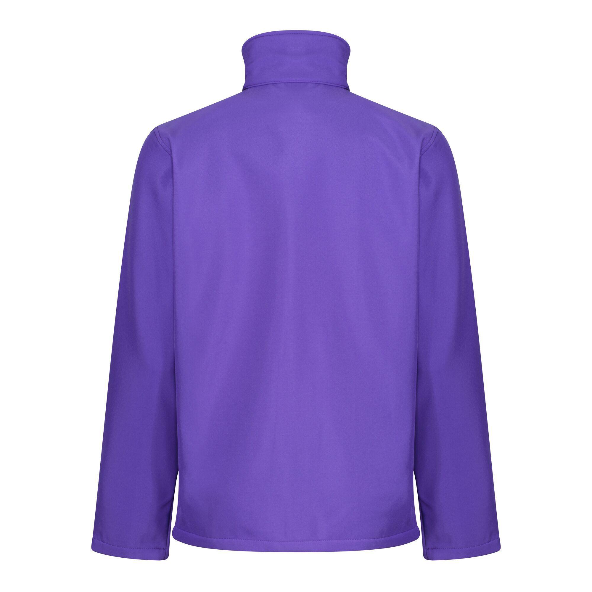 Standout Mens Ablaze Printable Soft Shell Jacket (Purple/Black) 2/5