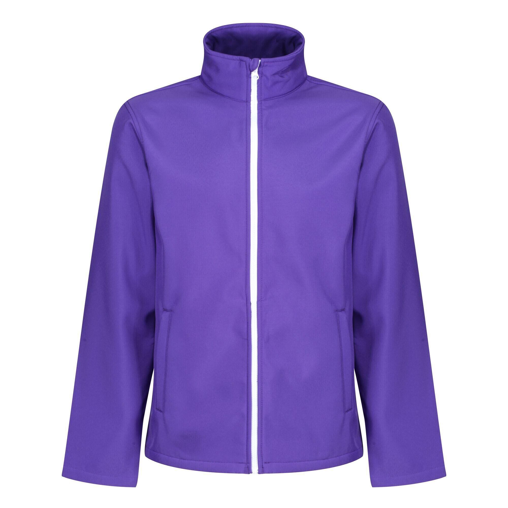 REGATTA Standout Mens Ablaze Printable Soft Shell Jacket (Purple/Black)