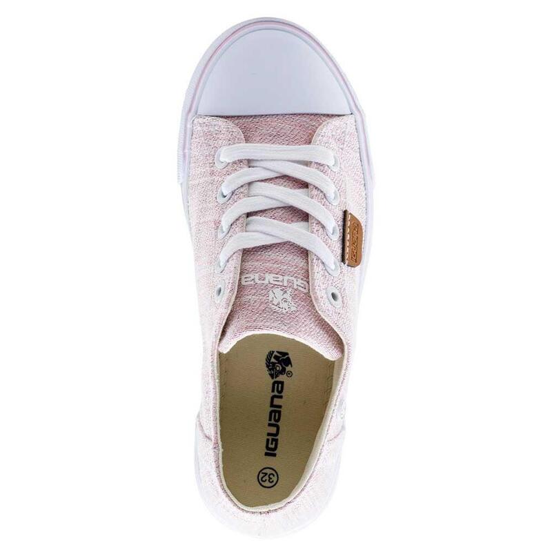 Scarpe Casual Ragazze Iguana Ticini Rosa Bianco