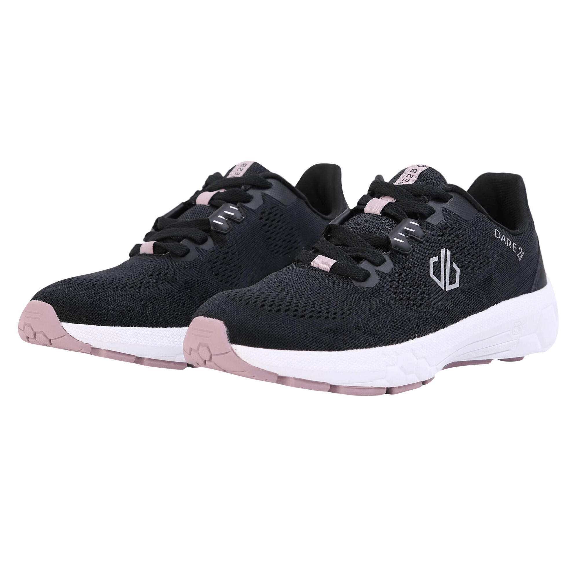 Womens/Ladies Hex Rapid Performance Trainers (Black/Woodrose) 1/5