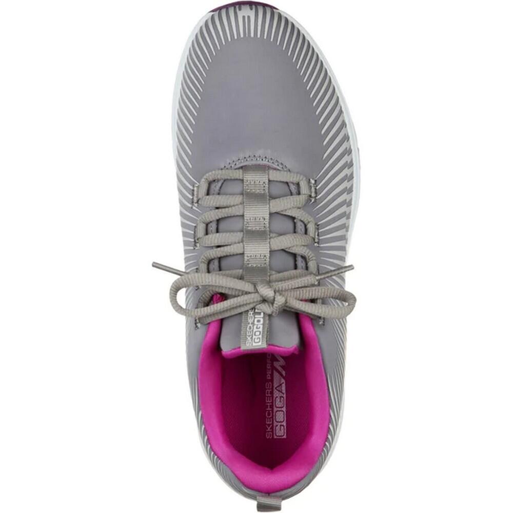 Womens/Ladies Go Golf Max Swing Golf Shoes (Grey/Purple) 4/5