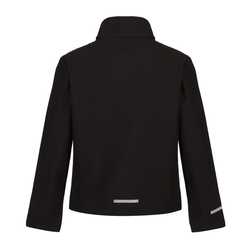 "Ablaze" Softshelljacke Zweilagig für Kinder Schwarz