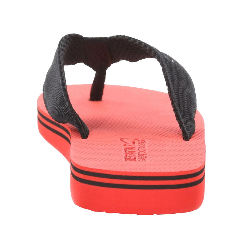 Heren Rico Teenslippers (Echt rood/zwart)