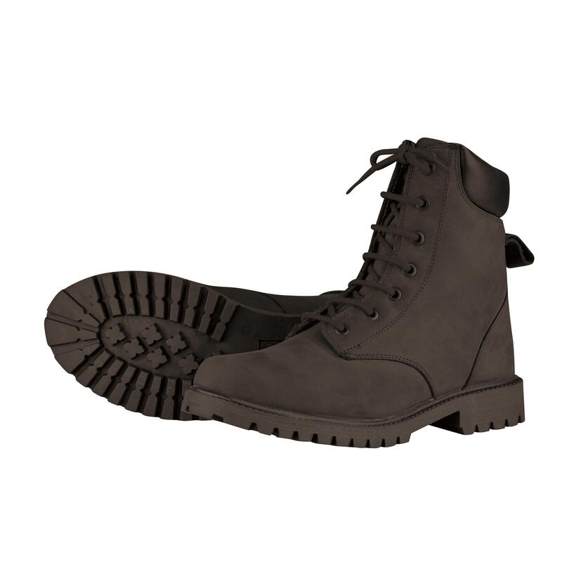 Venturer Leder Schnürstiefel Herren Schwarz