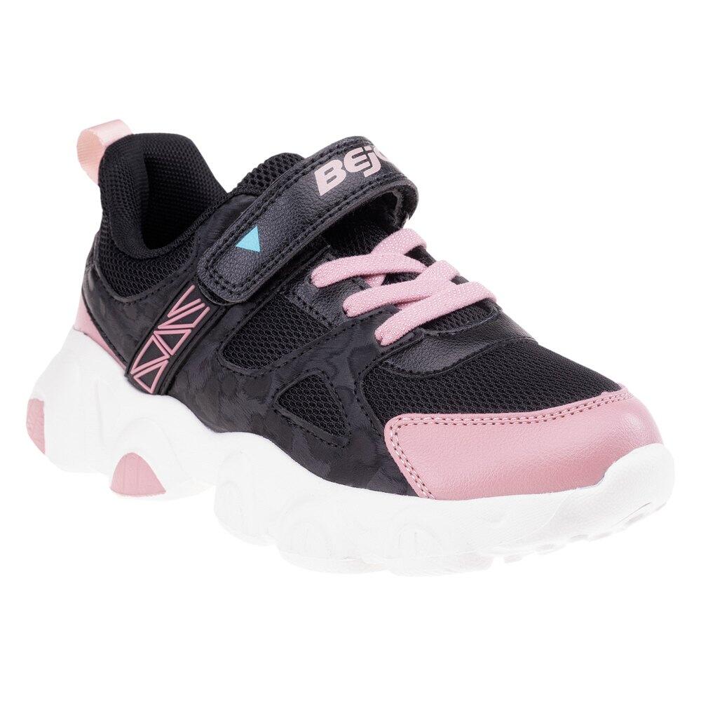 Bejo - Baskets Manina Enfant (noir / Corail Clair / Turquoise Vif) - Chaussures De Sport - Bleu|noir|rose - Decathlon