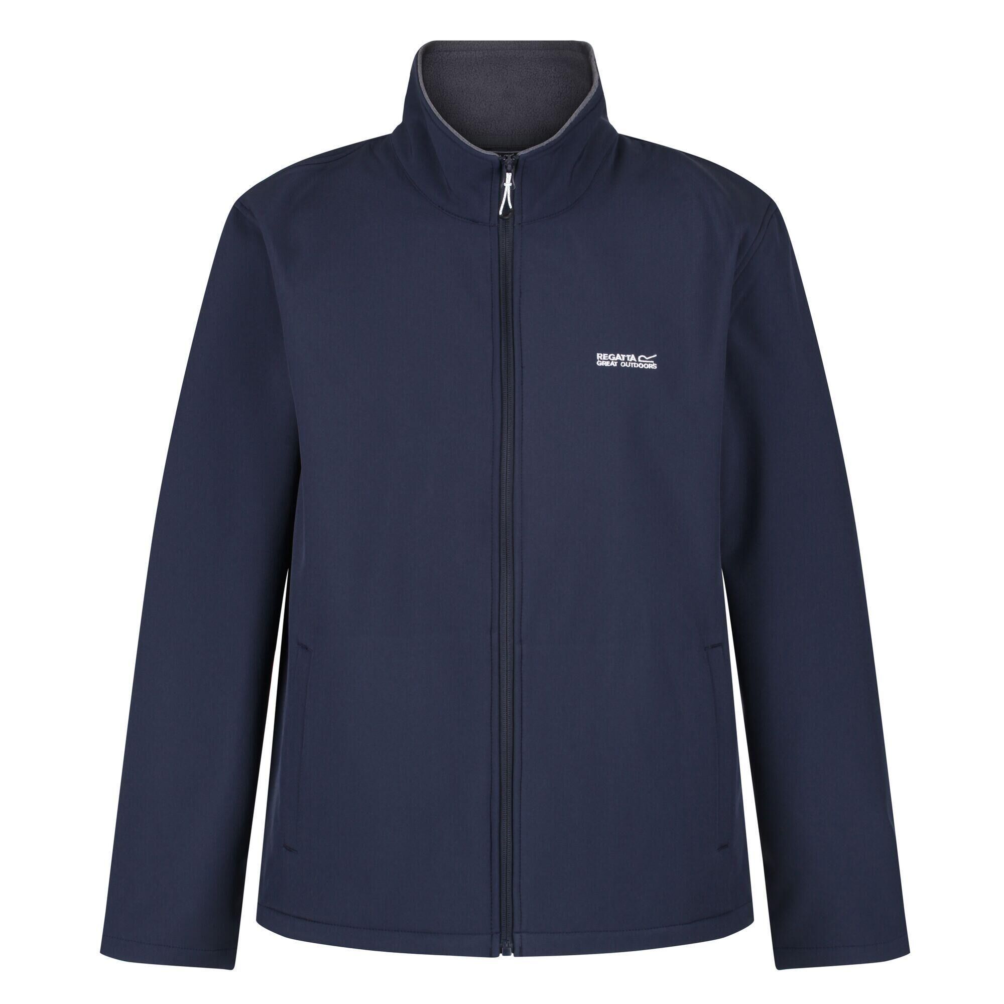 REGATTA Mens Cera V Wind Resistant Soft Shell Jacket (Navy)