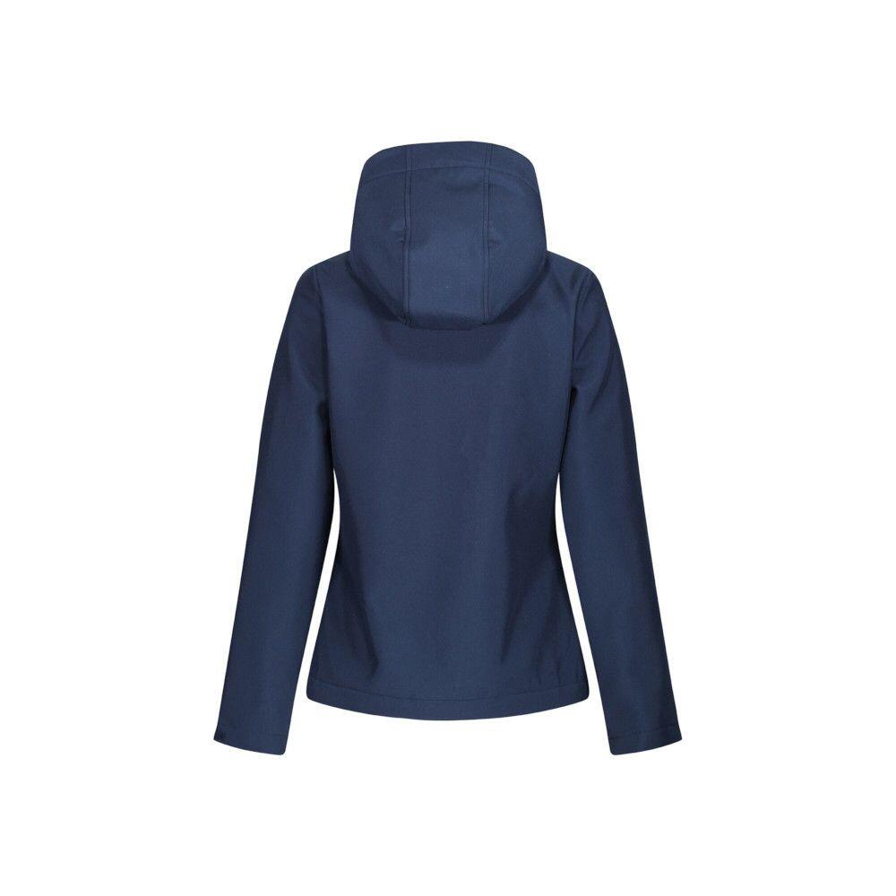 Womens/Ladies Venturer Hooded Soft Shell Jacket (Navy/French Blue) 2/5