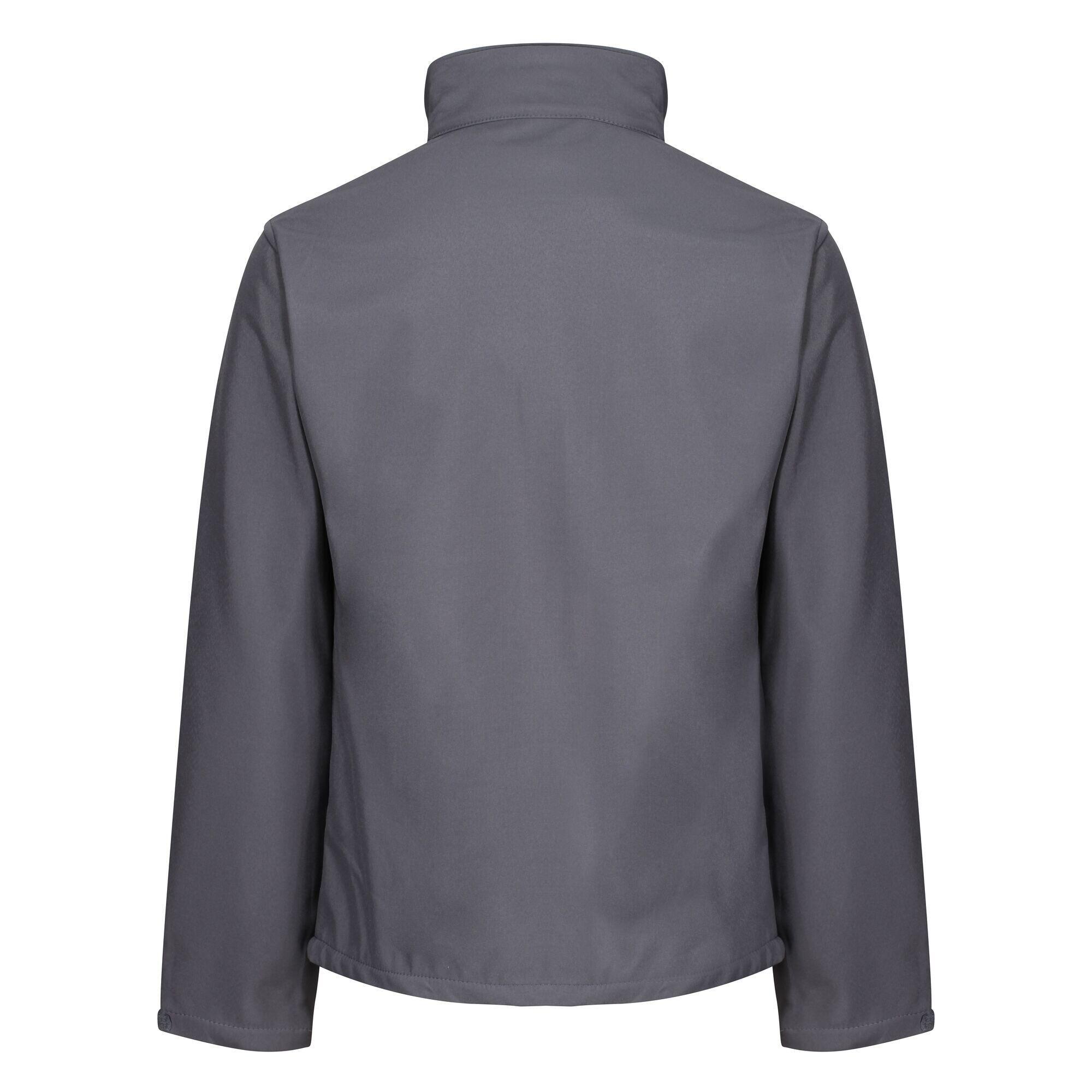 Mens Eco Ablaze Full Zip Soft Shell Jacket (Seal Grey/Black) 2/4