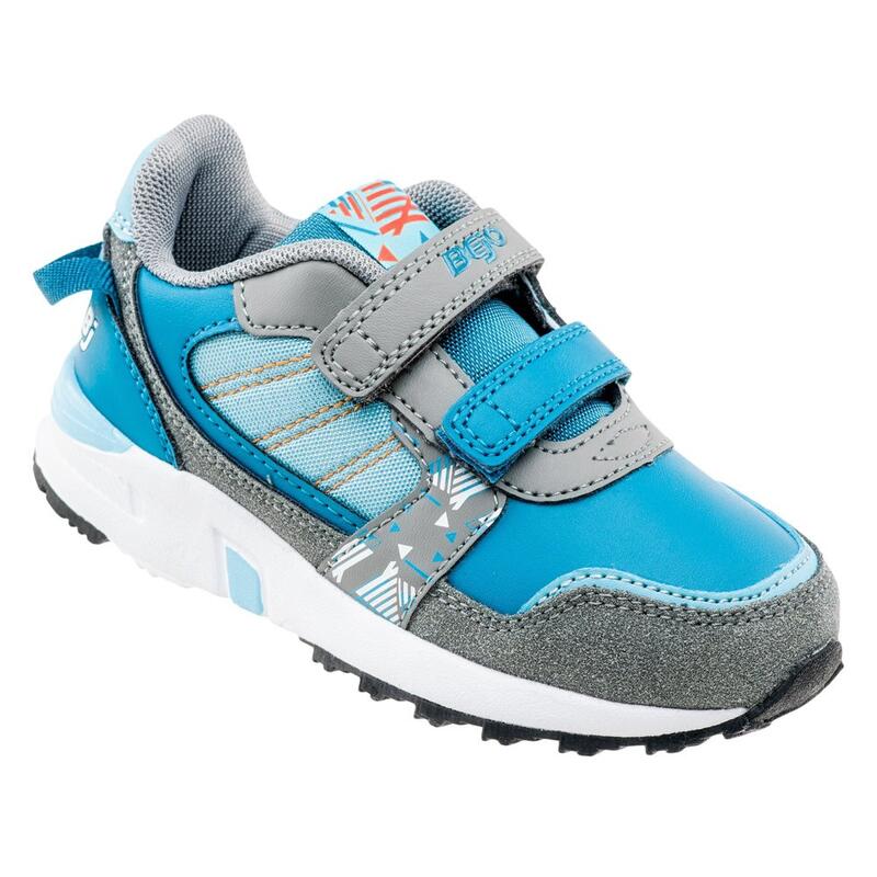 Kinderen/Kinderen Rune Leren Trainers (Grijs/Blauw)