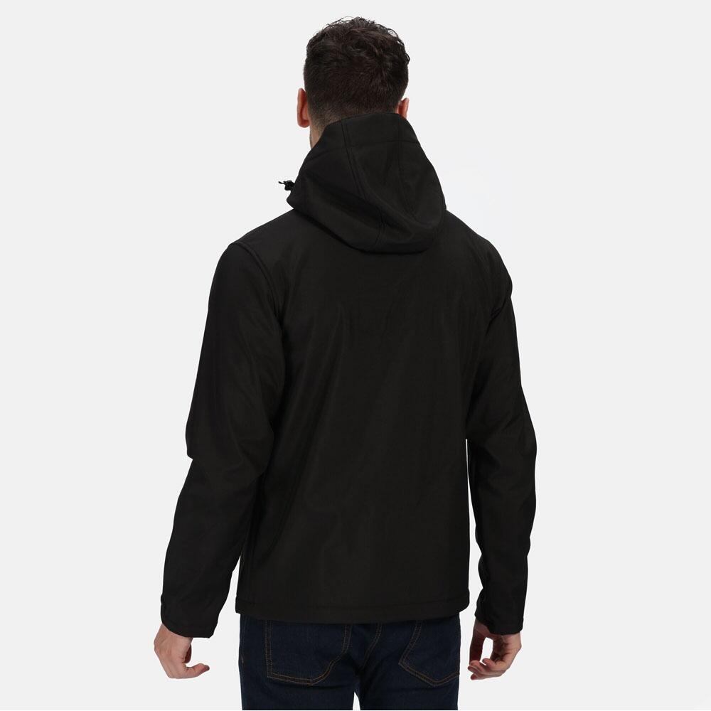Mens Venturer Three Layer Soft Shell Jacket (Black) 4/5