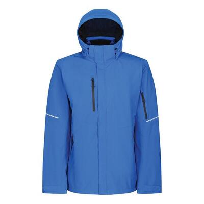 Heren softshell jas (oxford blauw/zwart)