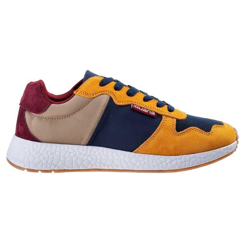 Scarpe Sportive Pelle Bambini Iguana Dervent Marrone Blu Navy Vino