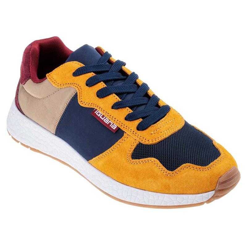 Kinderen/Kinderen Dervent Leren Trainers (Bruin/Navy/Wijn)