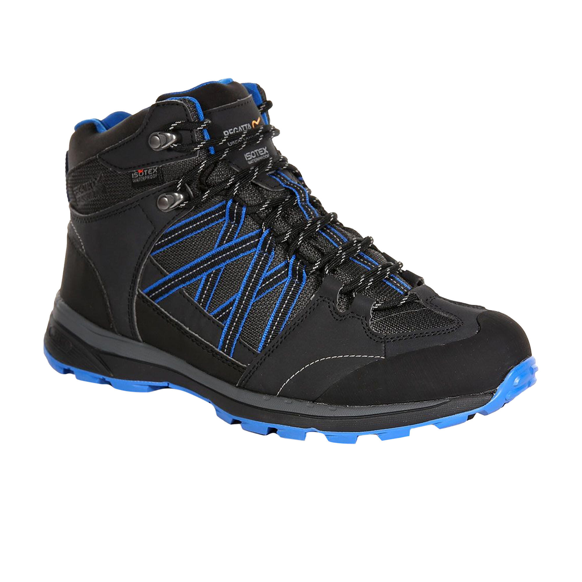 REGATTA Mens Samaris Mid II Hiking Boots (Ash/Oxford Blue)