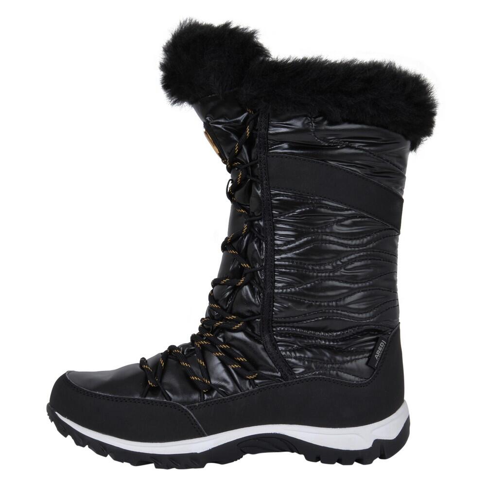 Womens Kardrona II Faux Fur Trim Snow Boots (Black) 2/5