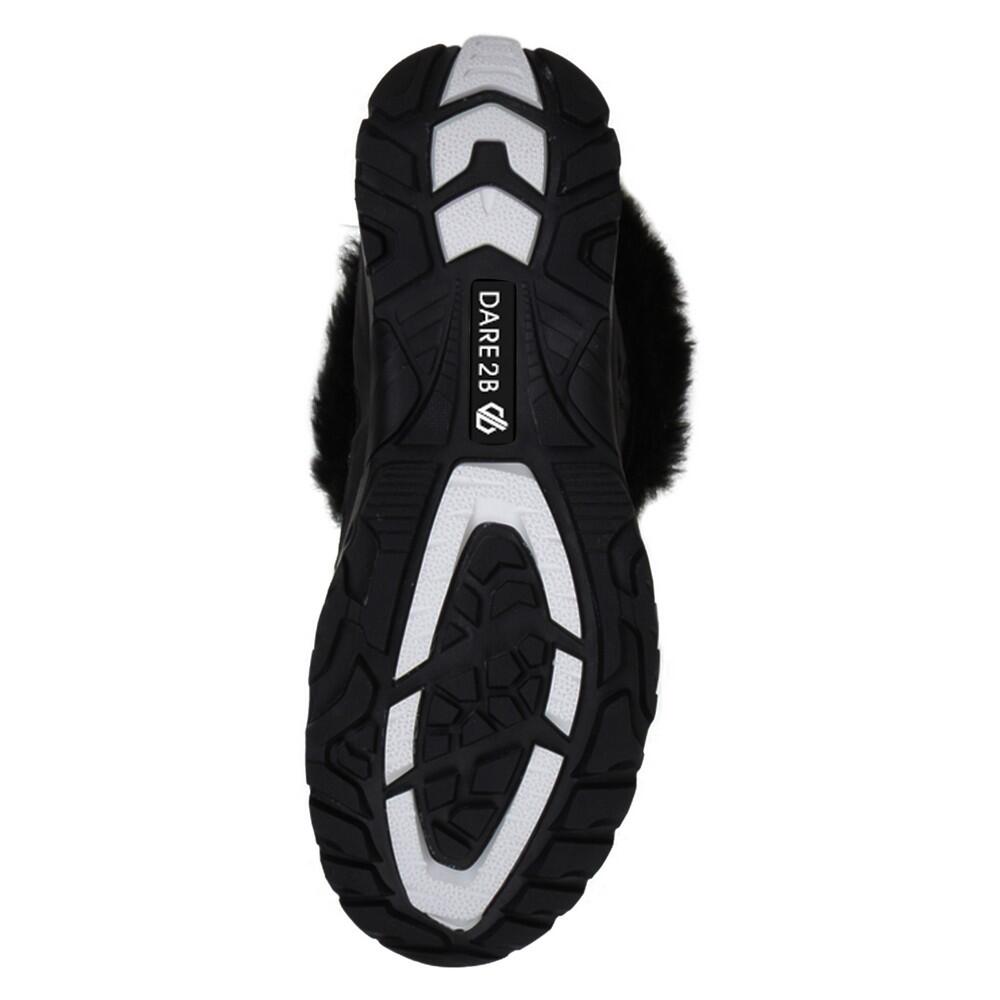 Womens Kardrona II Faux Fur Trim Snow Boots (Black) 4/5