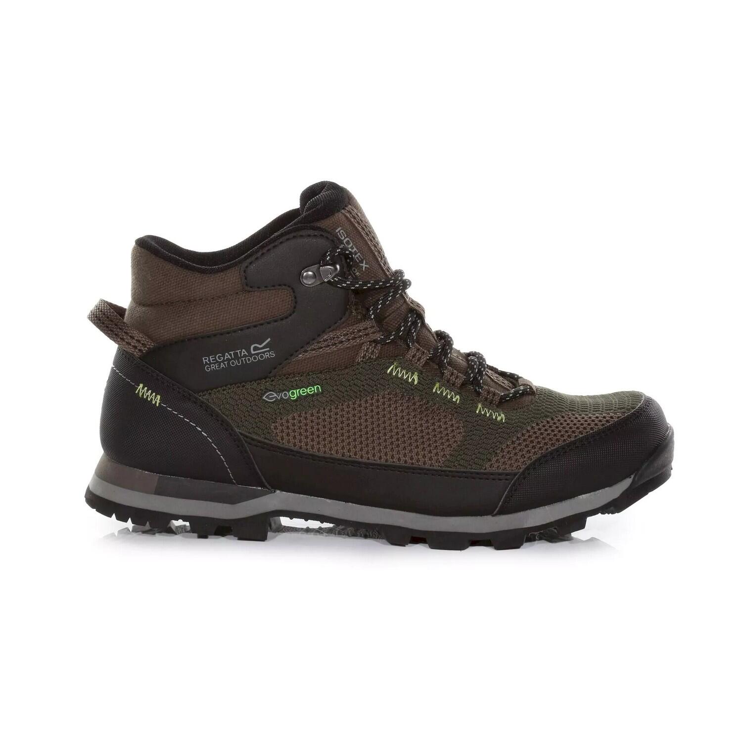 Mens Blackthorn Evo Walking Boots (Dark Khaki/Kiwi) 2/4
