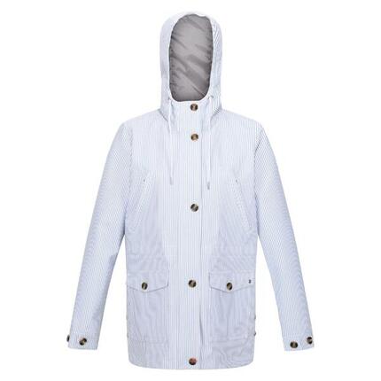 Veste Imperméable NAHLA Femme (Bleu / Blanc)