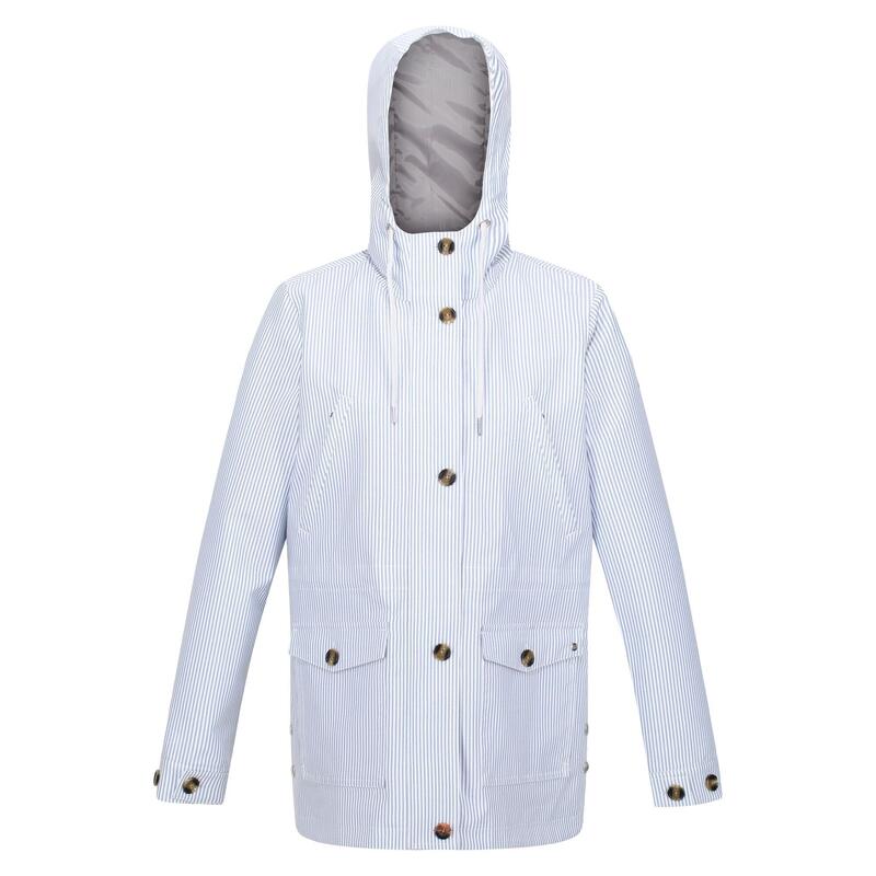 Veste imperméable NAHLA Femme (Bleu / Blanc)