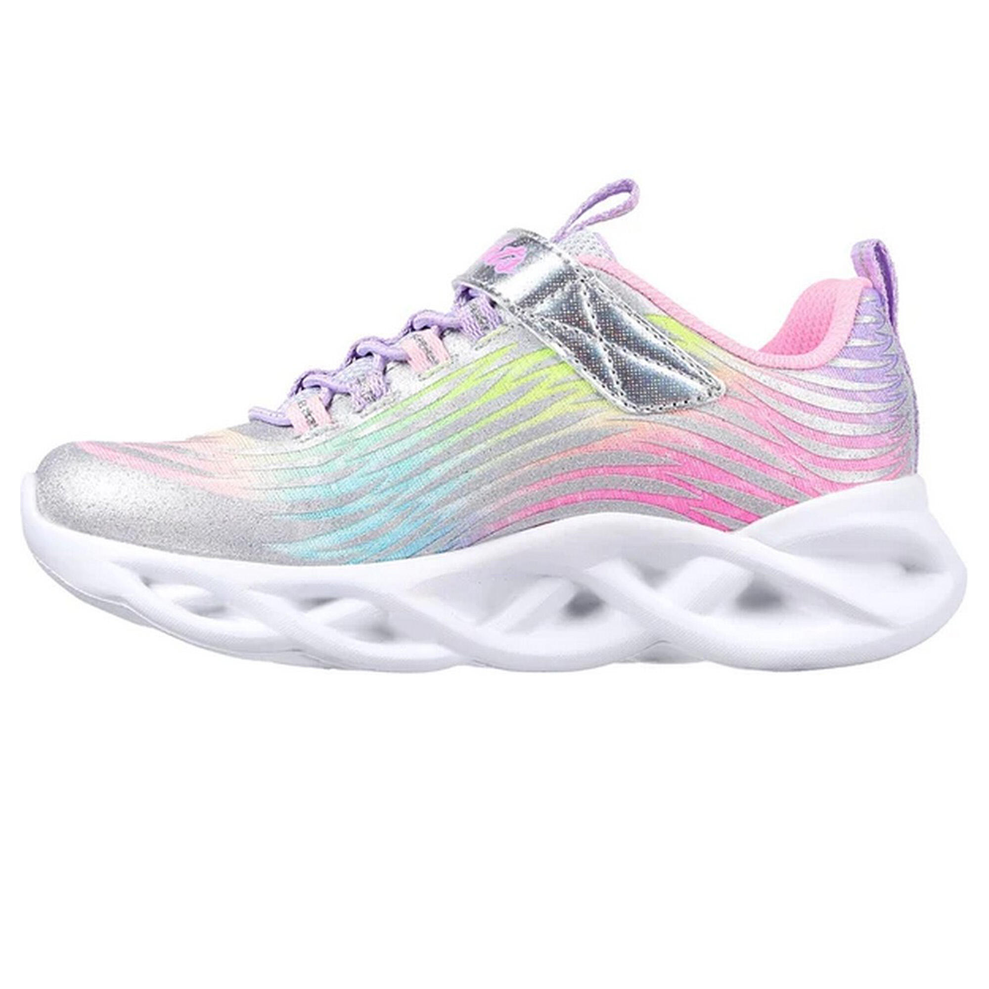 Girls S Lights Twisty Brights Mystical Bliss Trainers (Multicoloured) 2/5