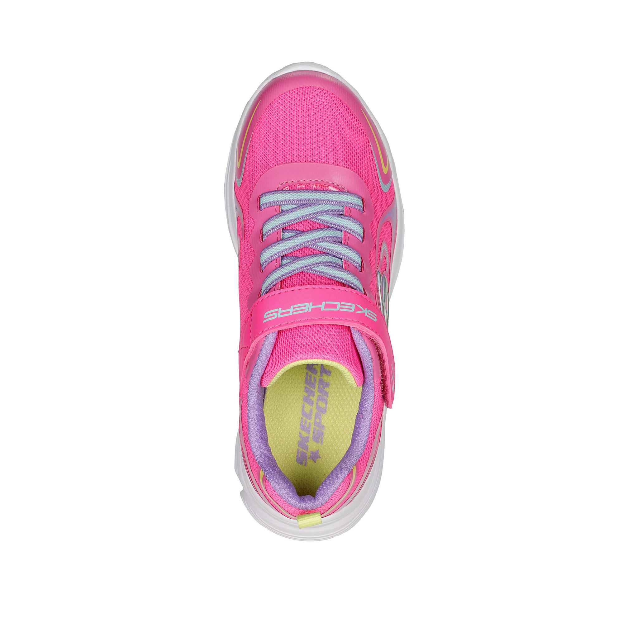 Girls Wavy Lites Eureka Shine Trainers (Pink/Purple) 2/5