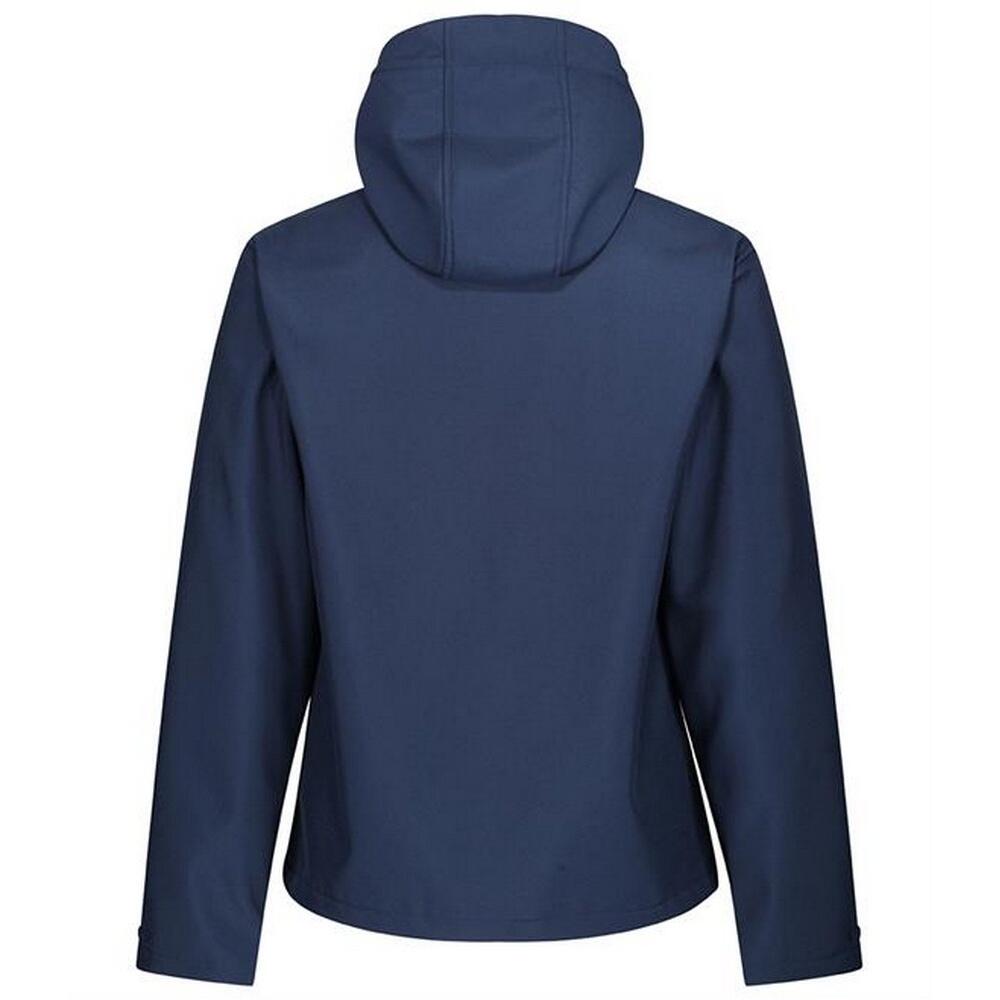Mens Venturer Hooded Soft Shell Jacket (Navy/French Blue) 2/4