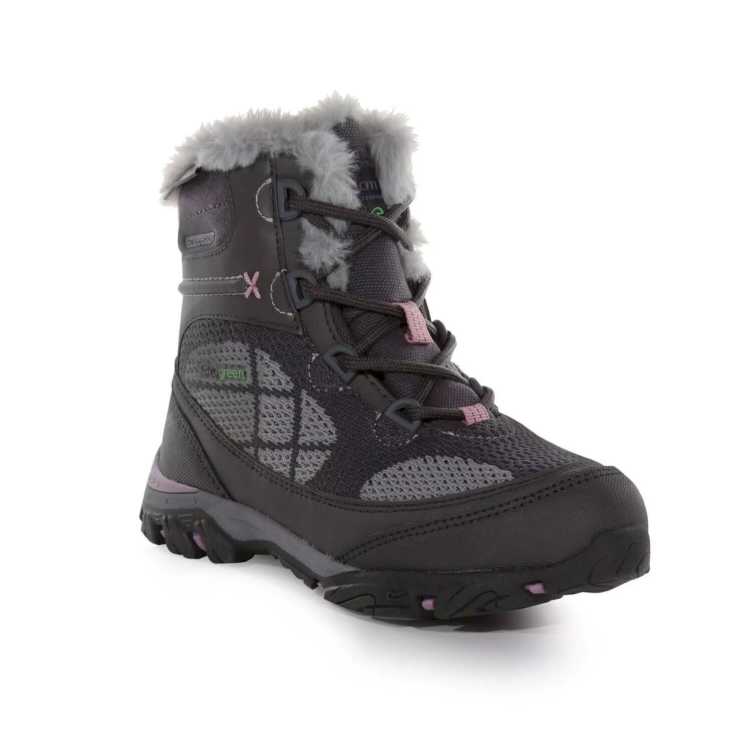 REGATTA Childrens/Kids Hawthorn Evo Walking Boots (Granite/Fragrant Lilac)