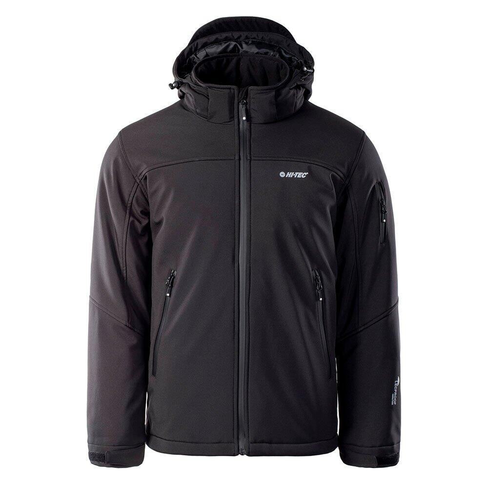 HI-TEC Mens Geko Soft Shell Jacket (Black)