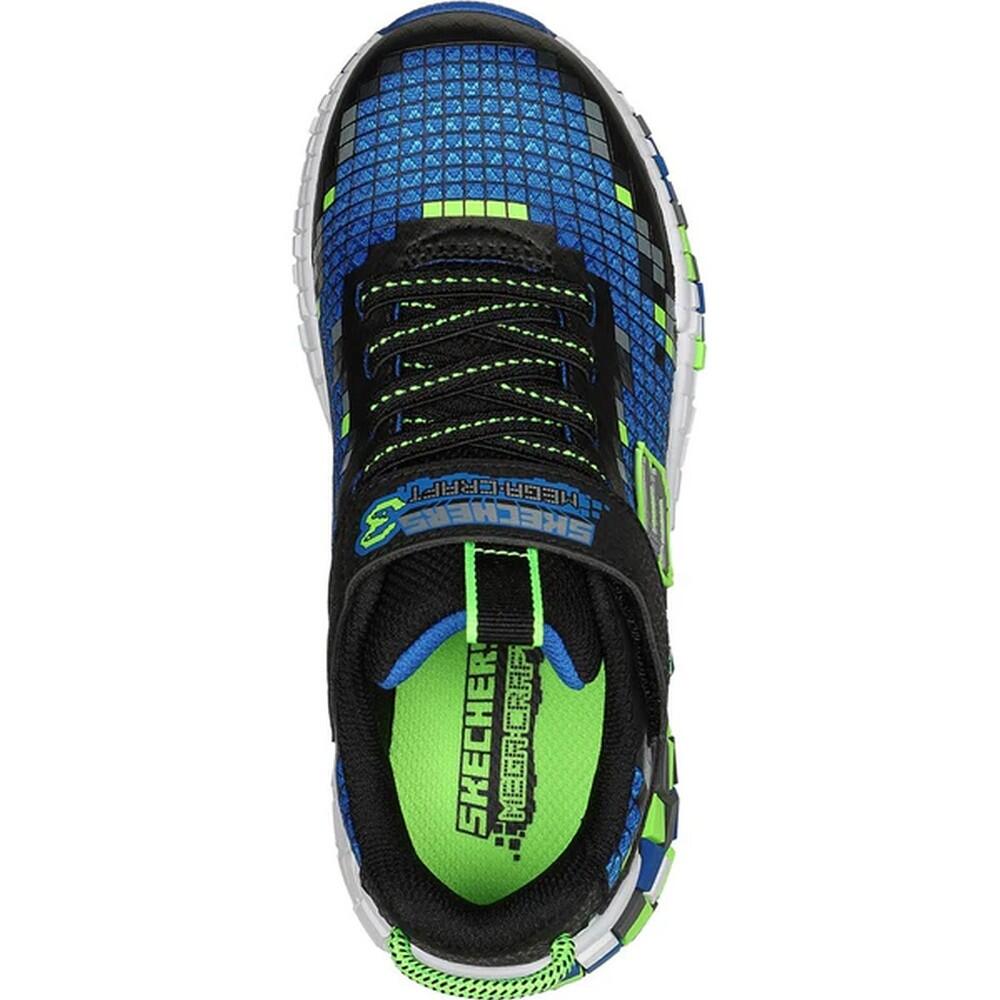 Scarpe da ginnastica MEGACRAFT 3.0 da bambino (nero / blu / verde chiaro)