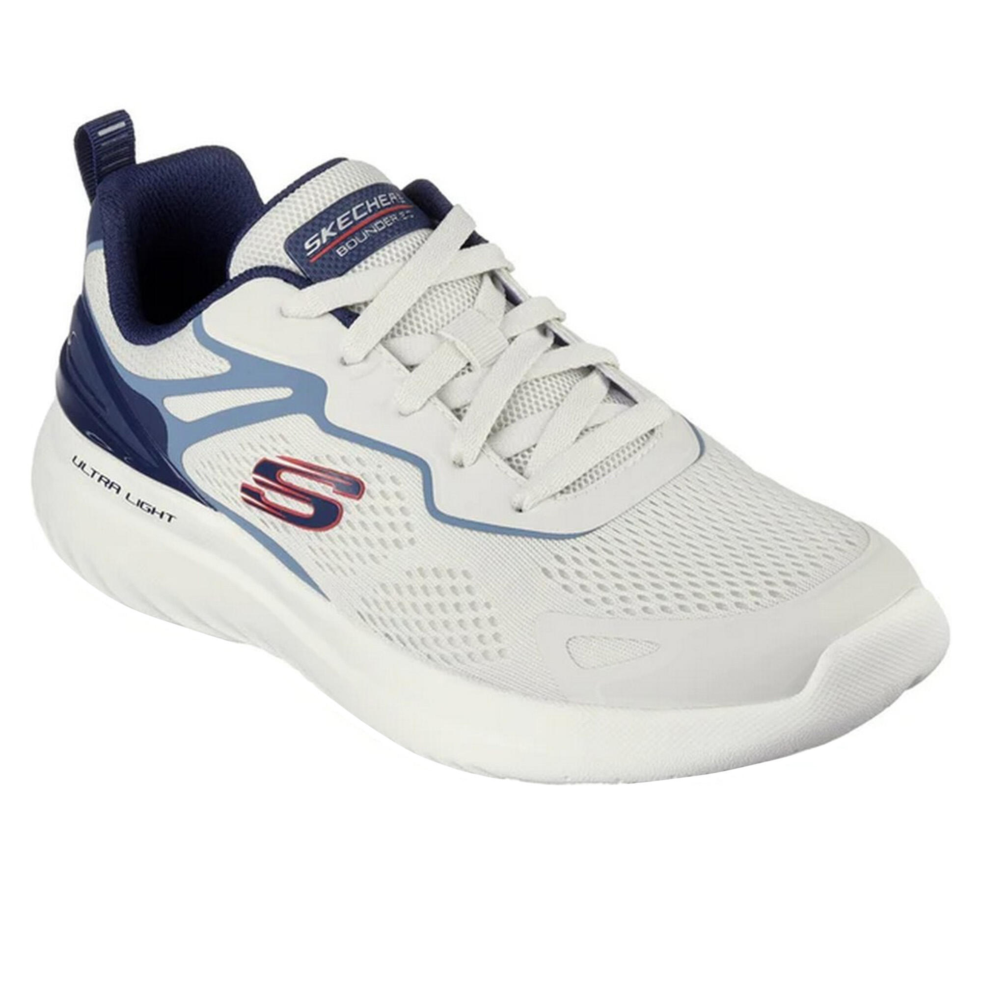 Mens Bounder 2.0 Andal Trainers (White/Navy) 1/5