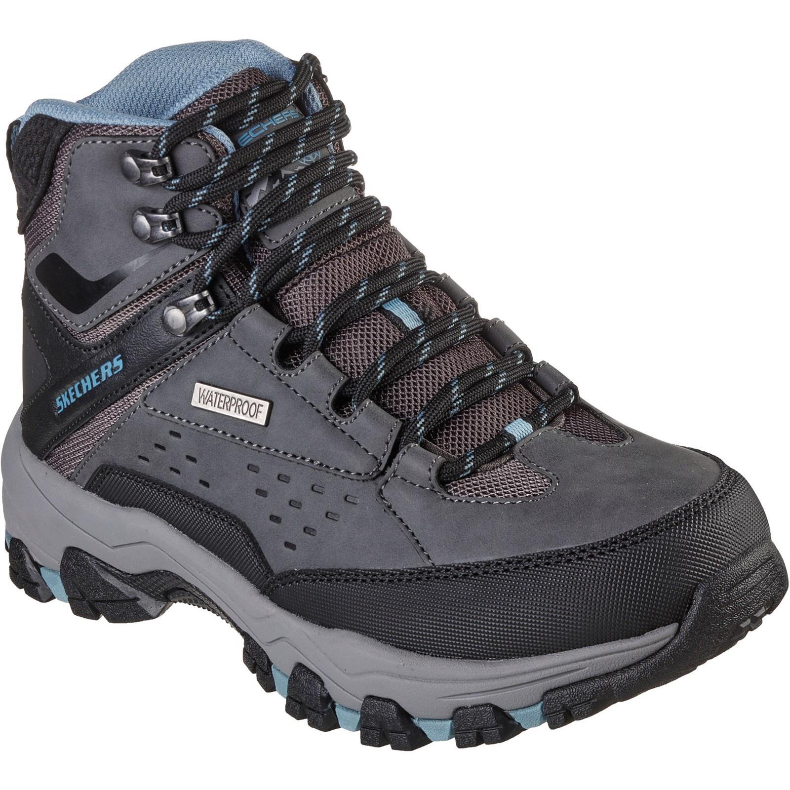 SKECHERS Womens/Ladies Selmen Relaxed Fit Hiking Boots (Charcoal)