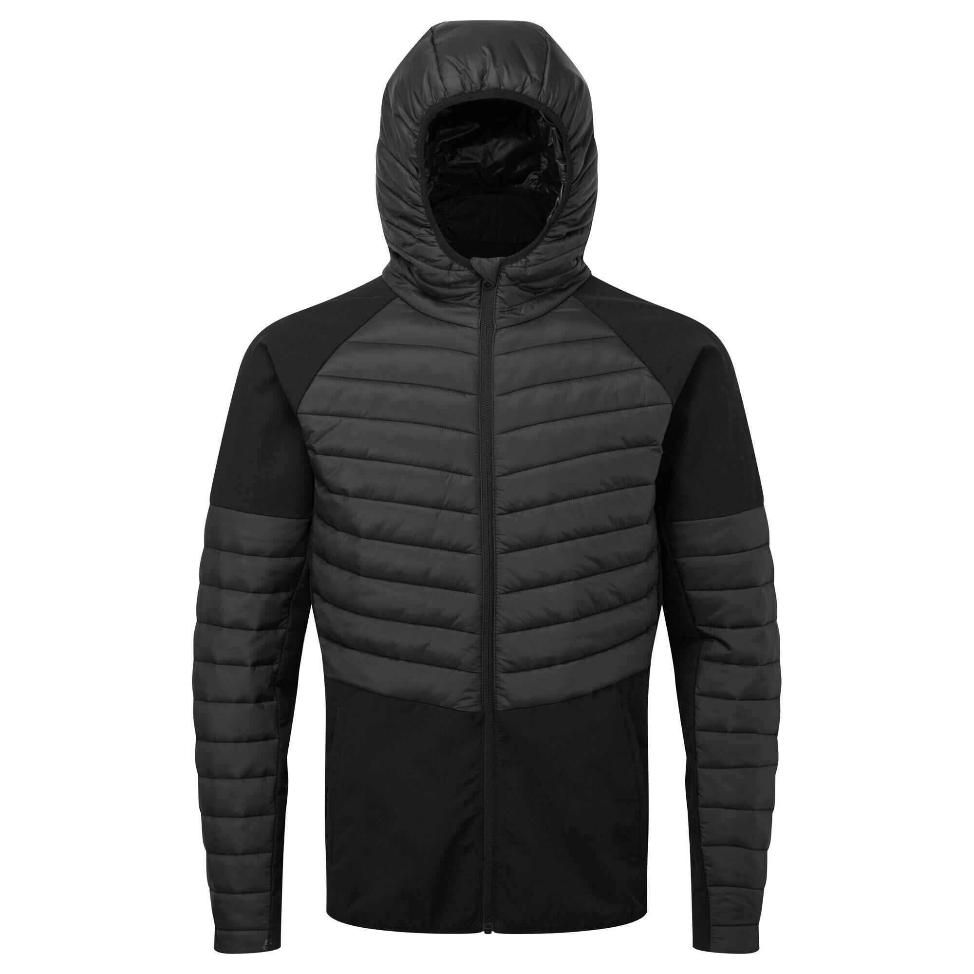 Mens Hybrid Soft Shell Jacket (Black) 1/3