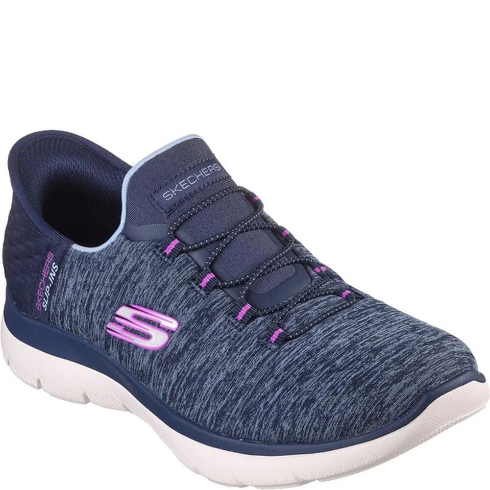 Womens/Ladies Dazzling Haze Trainers (Navy/Purple) 1/5