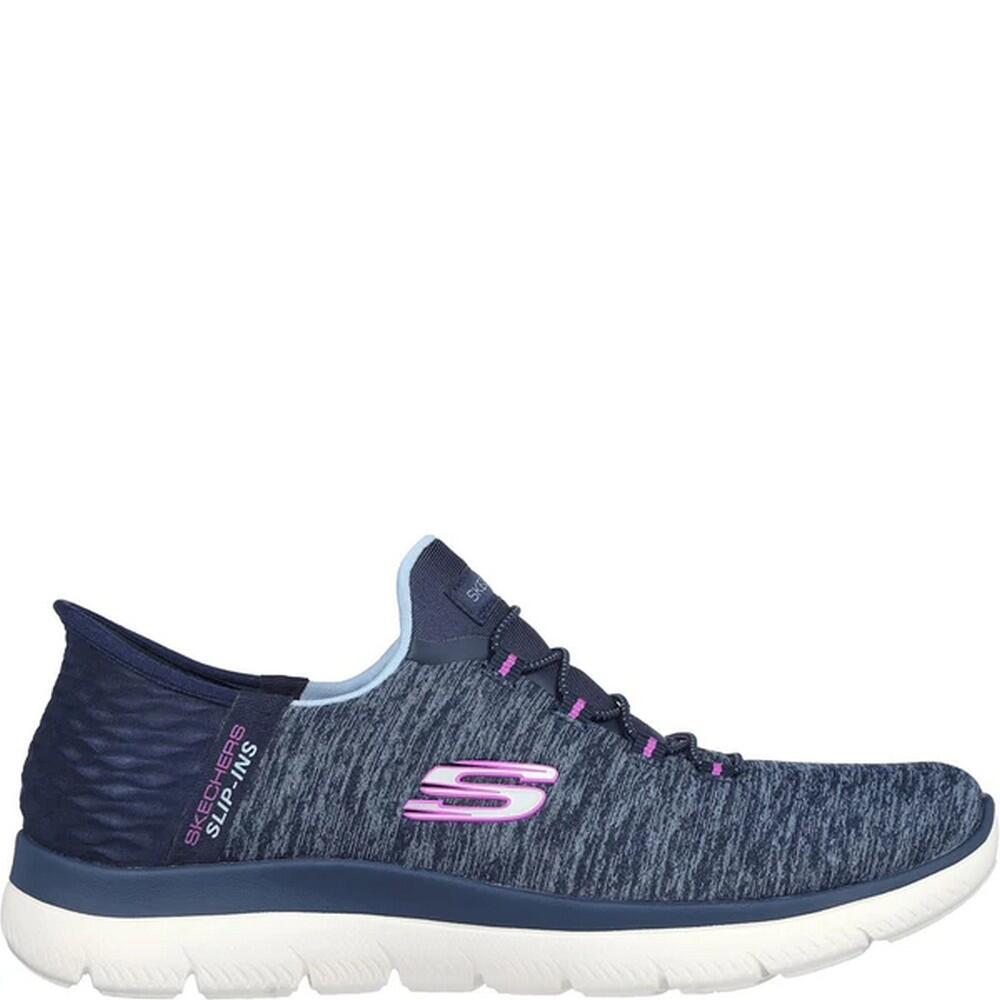 Womens/Ladies Dazzling Haze Trainers (Navy/Purple) 3/5