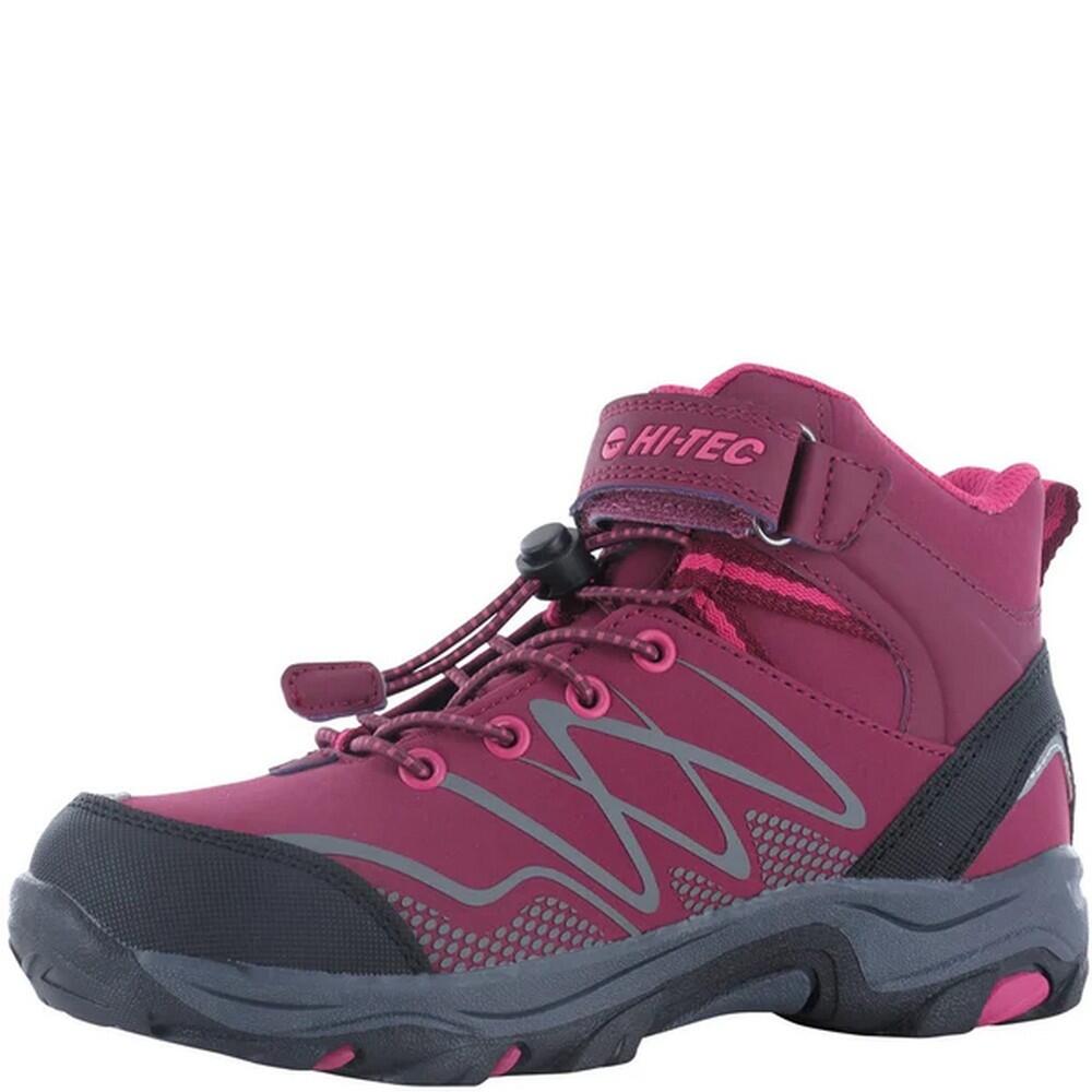 Girls Blackout Mid Cut Walking Boots (Dark Rose/Fuchsia) 4/4