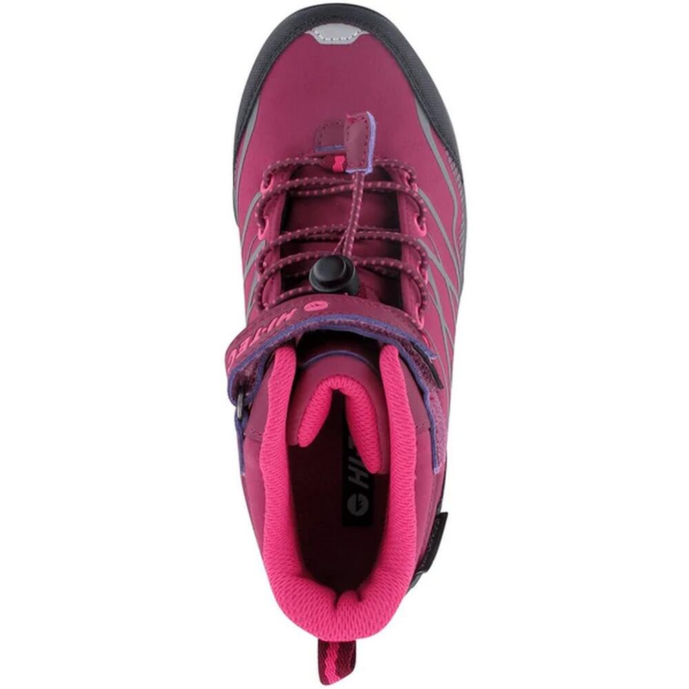 Girls Blackout Mid Cut Walking Boots (Dark Rose/Fuchsia) 2/4