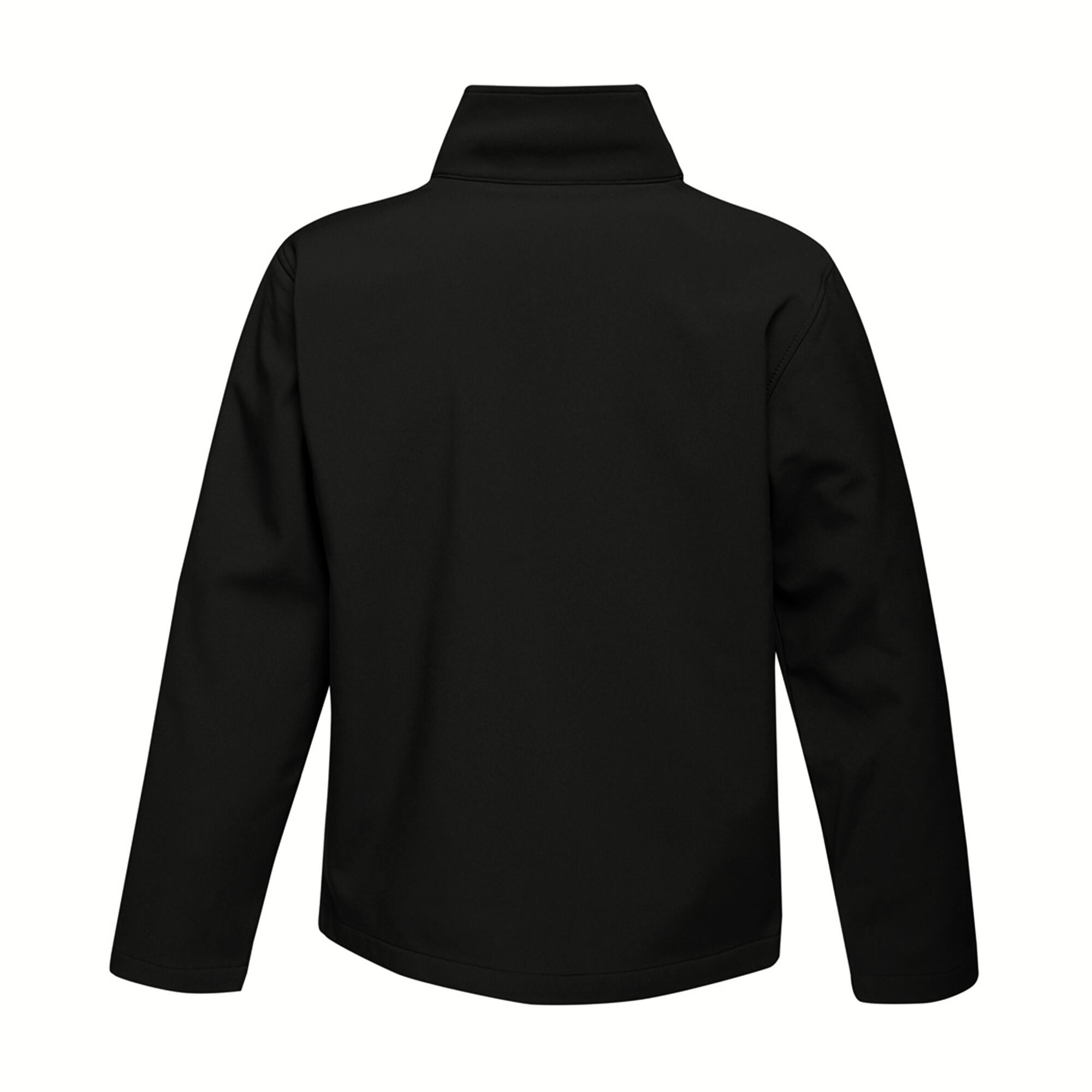 Standout Mens Ablaze Printable Soft Shell Jacket (Black/Black) 2/4
