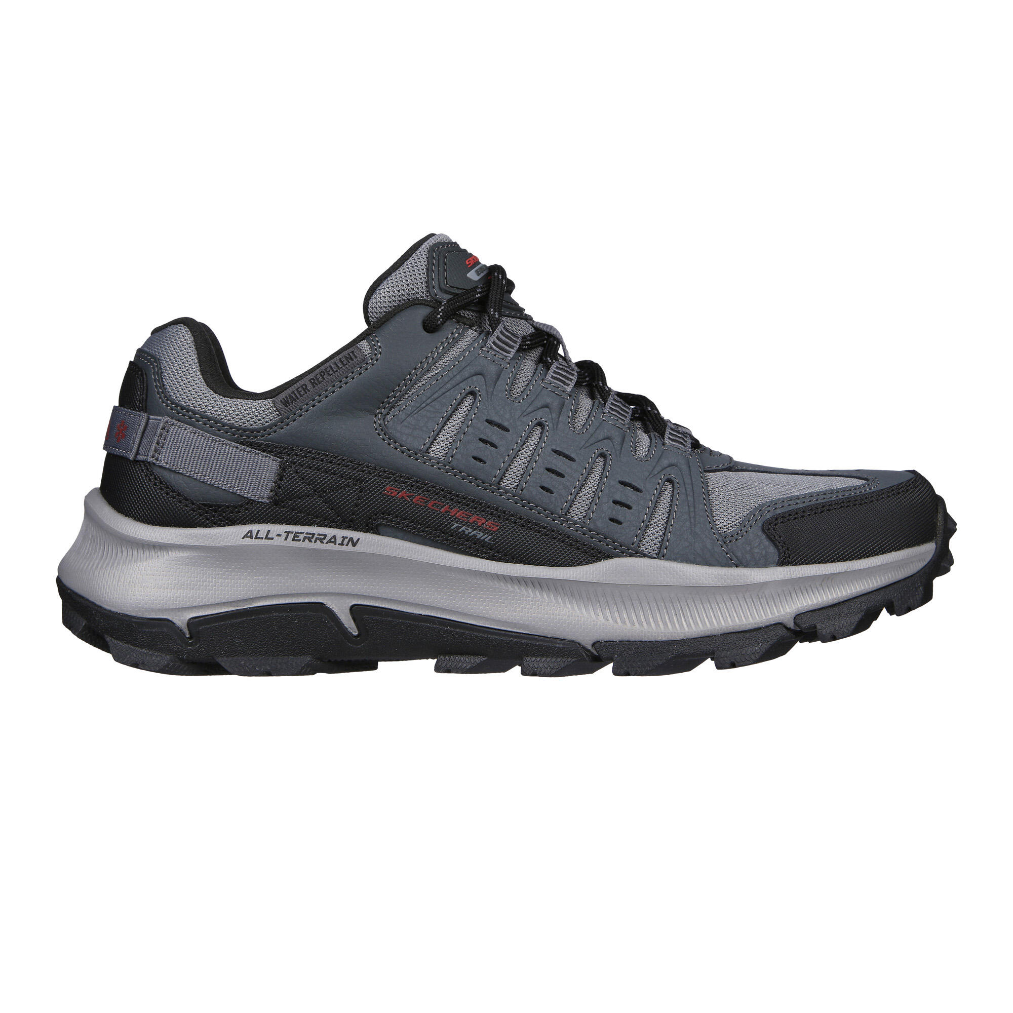 Mens Equalizer 5.0 Trail Solix Leather Trainers (Charcoal/Black) 3/5