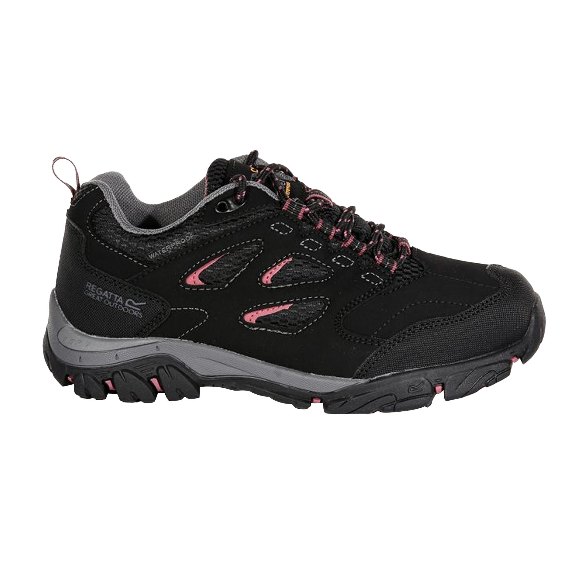 Womens/Ladies Holcombe IEP Low Hiking Boots (Jet Black/Antique Pink) 3/5