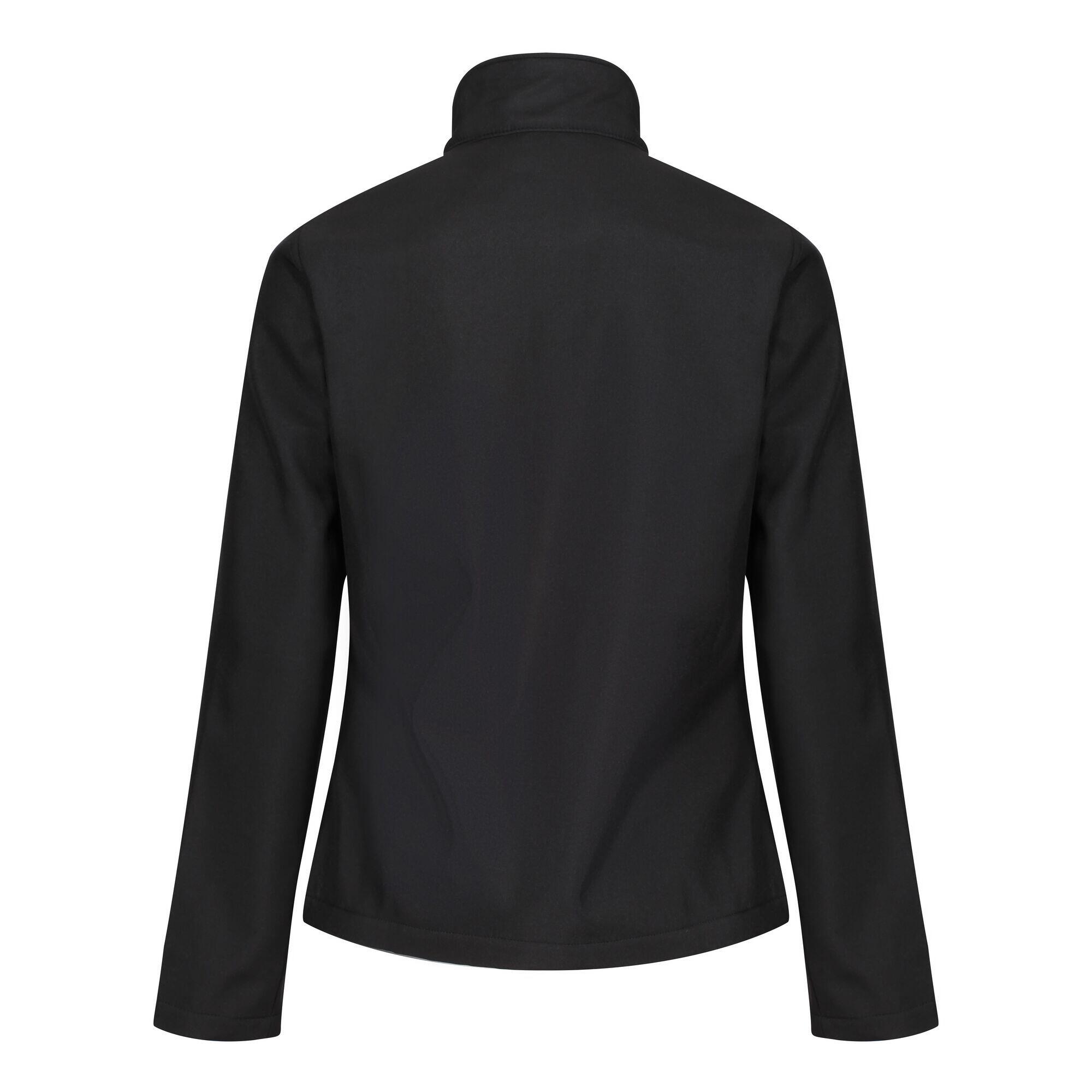 Standout Womens/Ladies Ablaze Printable Soft Shell Jacket (Black/Black) 3/5