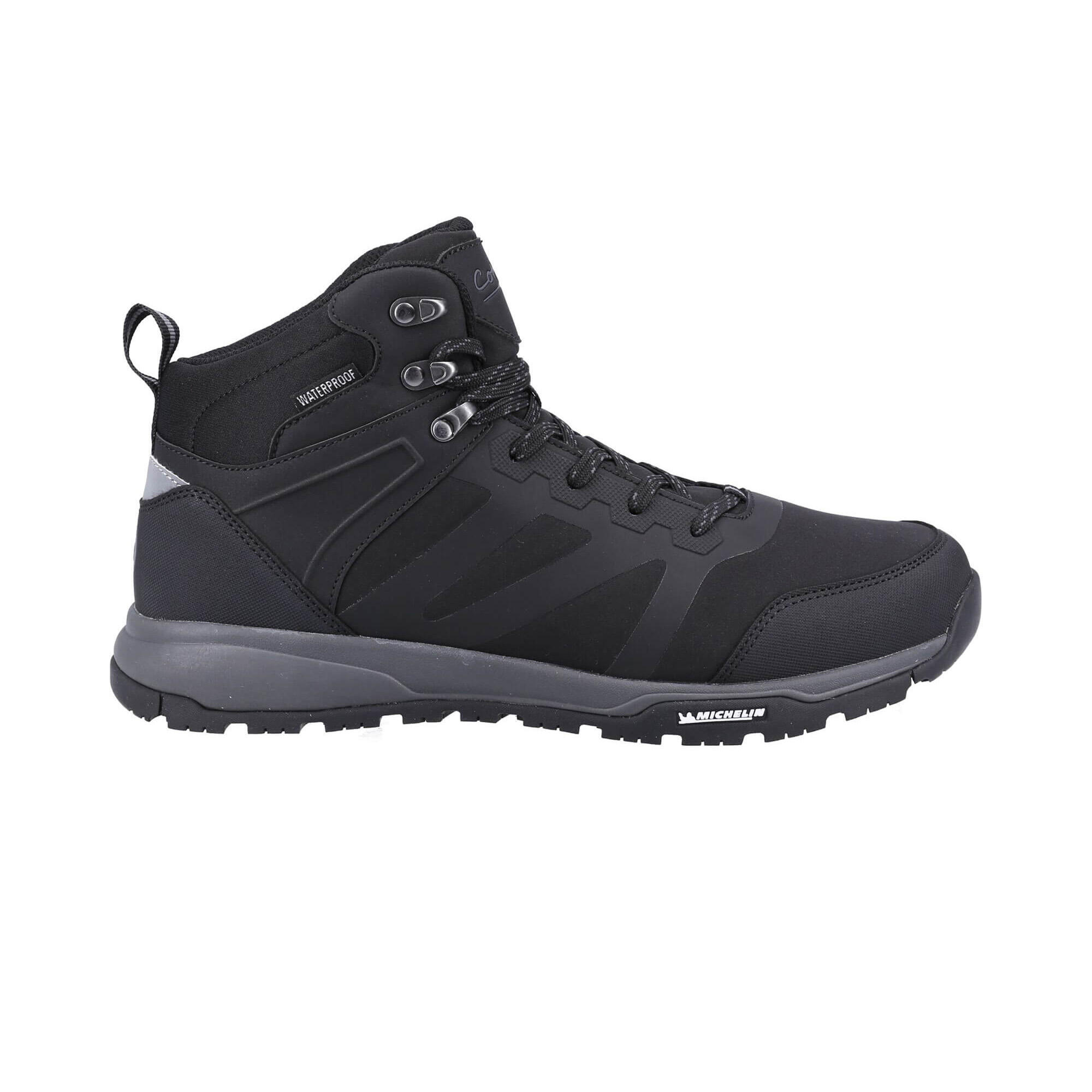 KINGHAM Men's walking boots (Black)