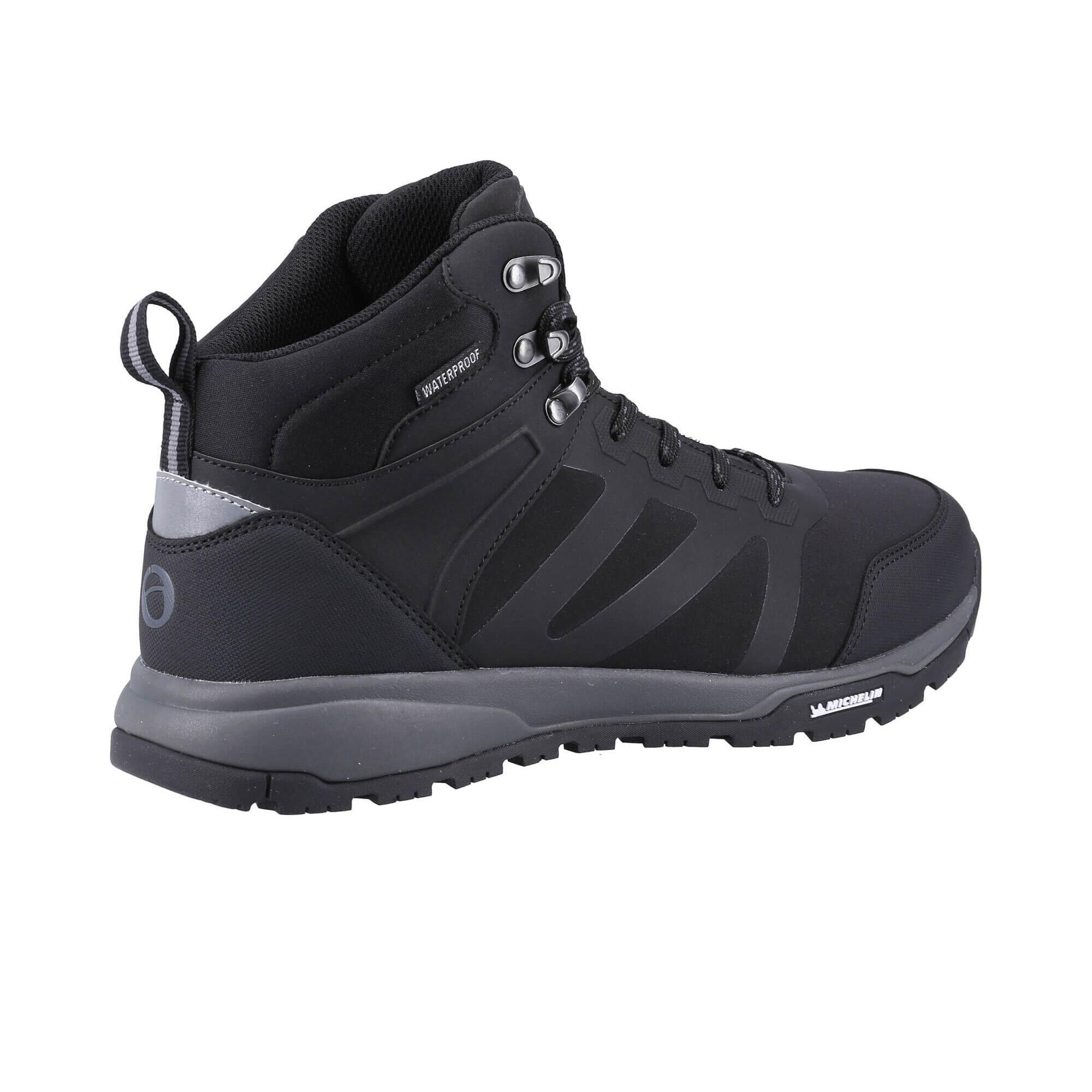 KINGHAM Men's walking boots (Black)