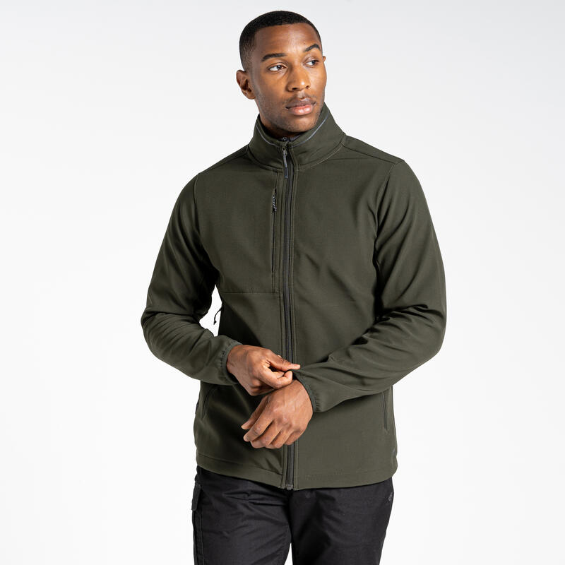 "Expert Basecamp" Softshelljacke für Herren Dunkles Zedern-Grün