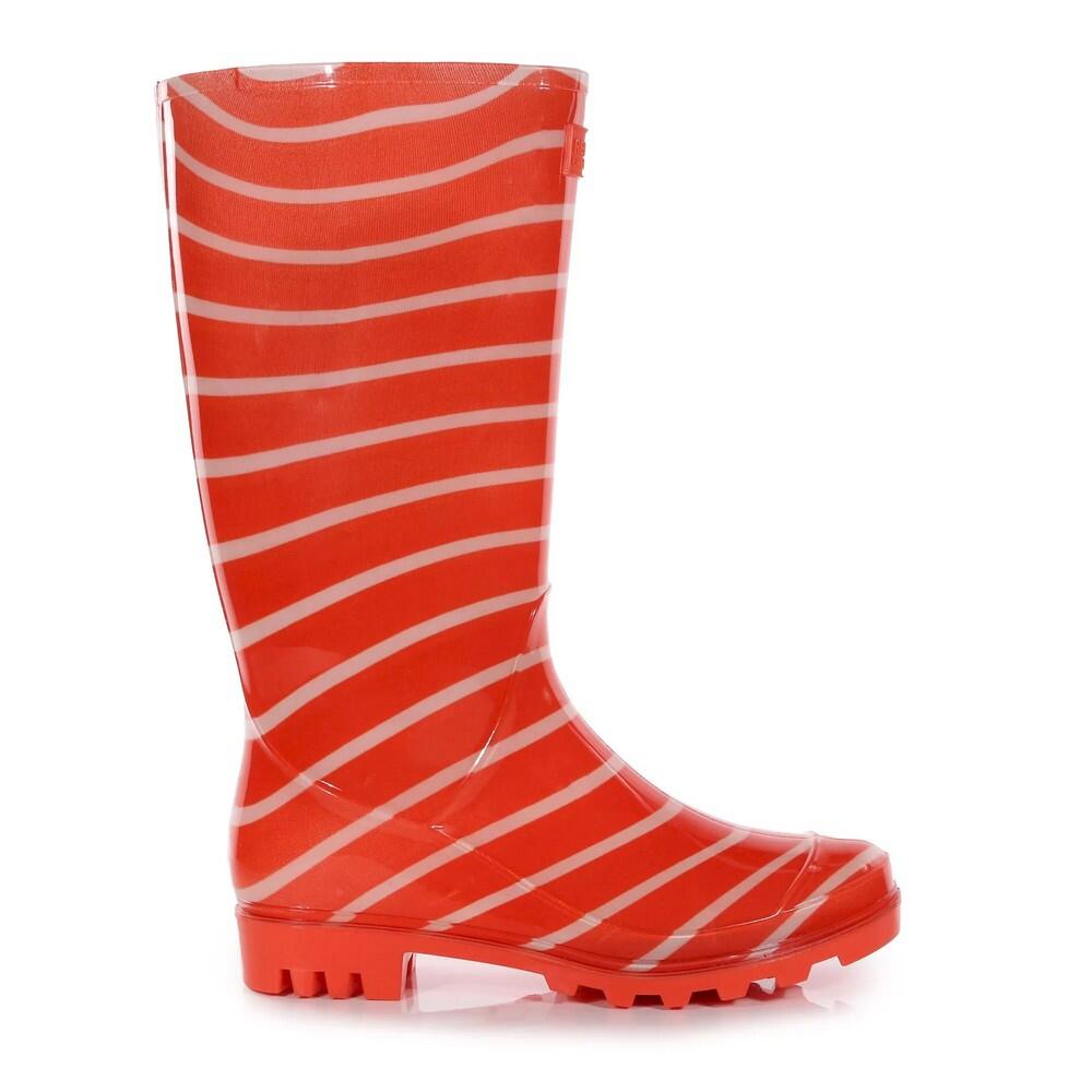 Striped sale rain boots