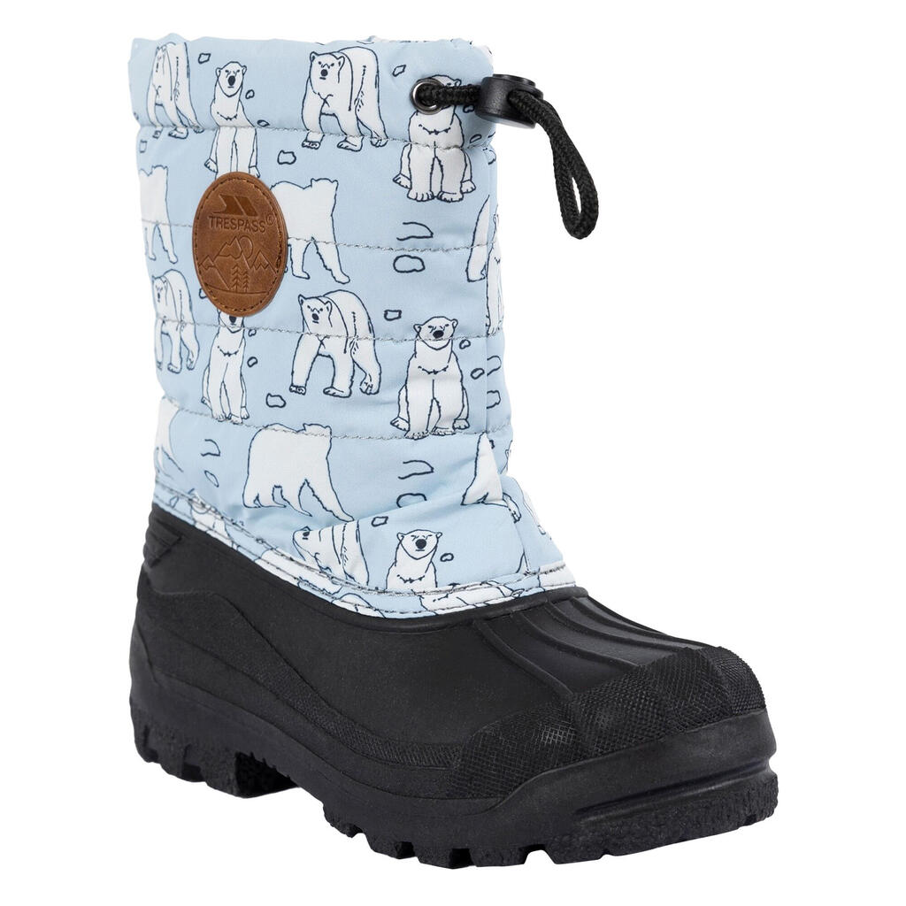 Childrens/Kids Remy Snow Boots (Blue/White/Black)